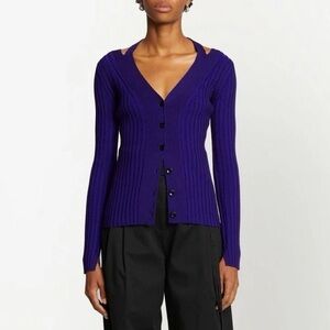 Proenza Schouler White Label
Knit Halter Sweater Blue